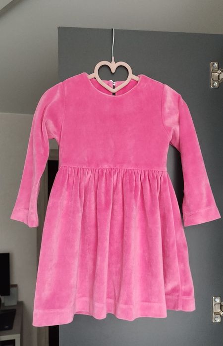 Велюрова сукня для дівчинки