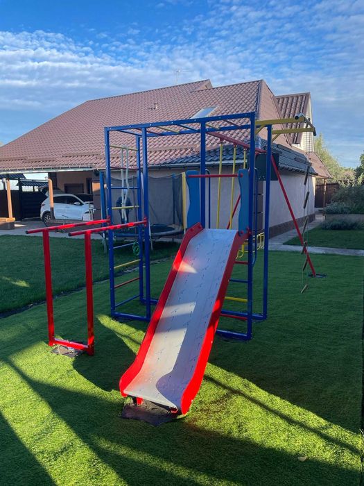 Уличный игровой комплекс спорт-4 с двумя качелями, детская площадка