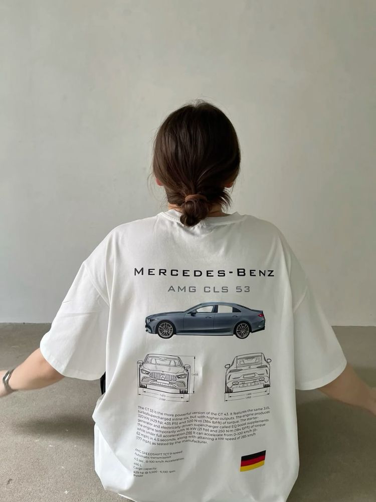 Футболка з принтом Mercedes AMG