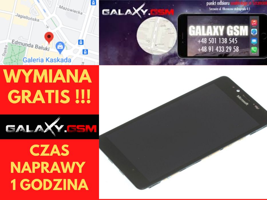 Nokia Lumia 925 Wyświetlacz Oryginał Wymiana GRATIS