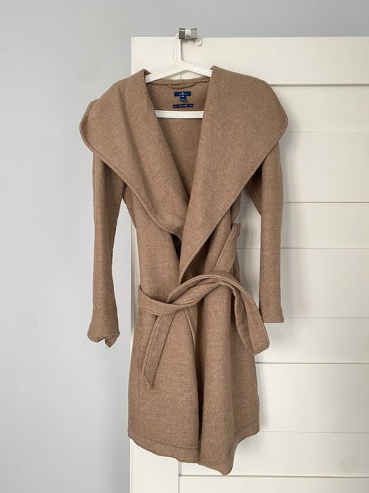 Płaszcz Kurtka Z Wełną Tom Tailor M szlafrokowy taliowany