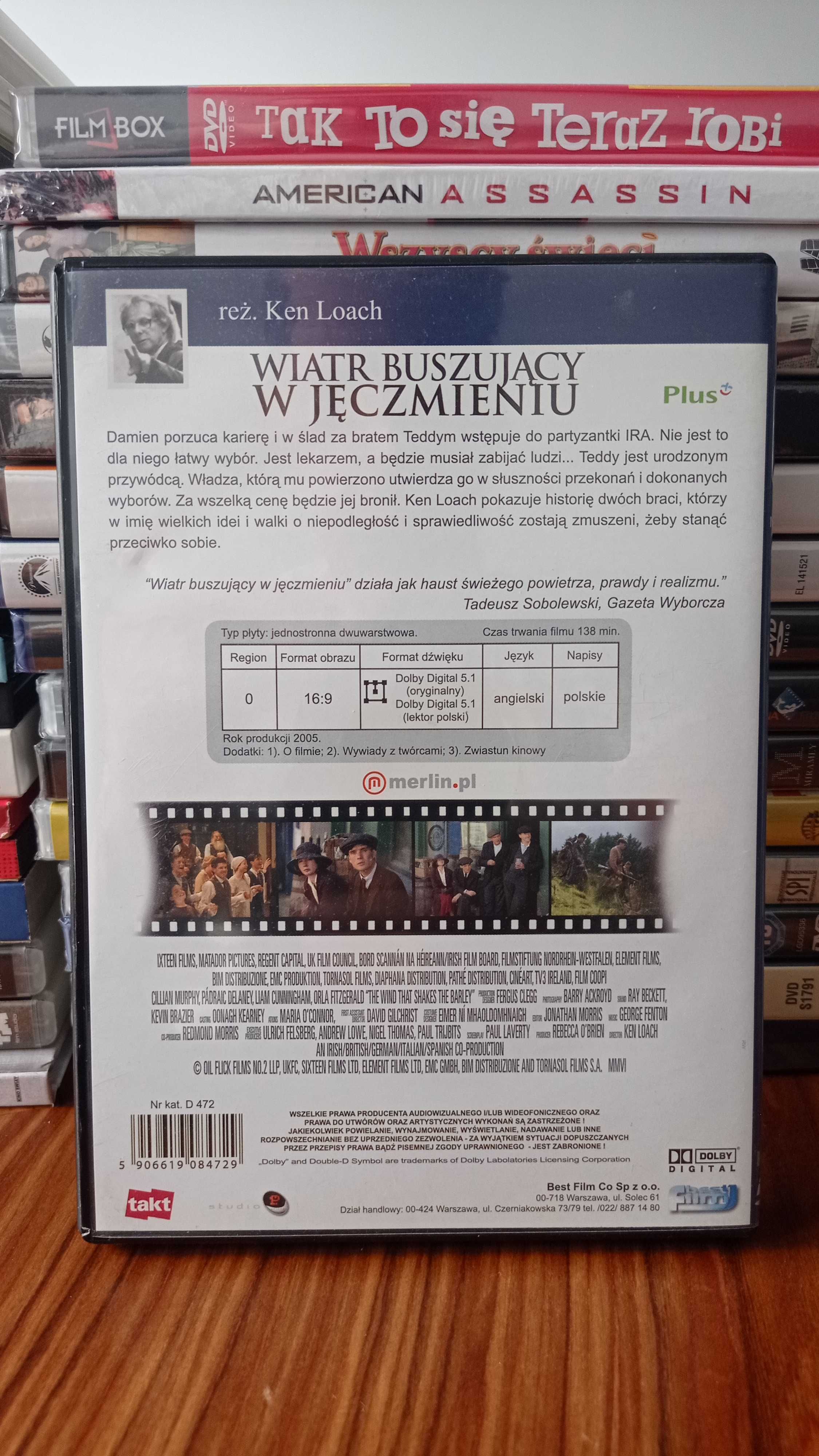 Film DVD WIATR BUDUJĄC W JĘCZMIENIU oryginalne oficjalne wydanie
