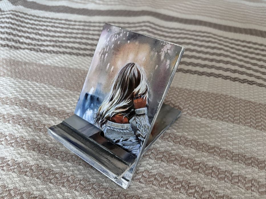 Настольная подставка для смартфона Декупаж