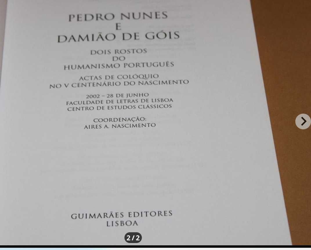 Pedro Nunes e Damião de Góis -Dois Rostos do Humanismo Português