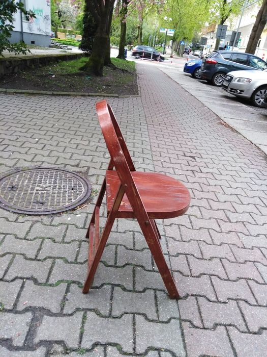 Thonet krzesło składane PRL