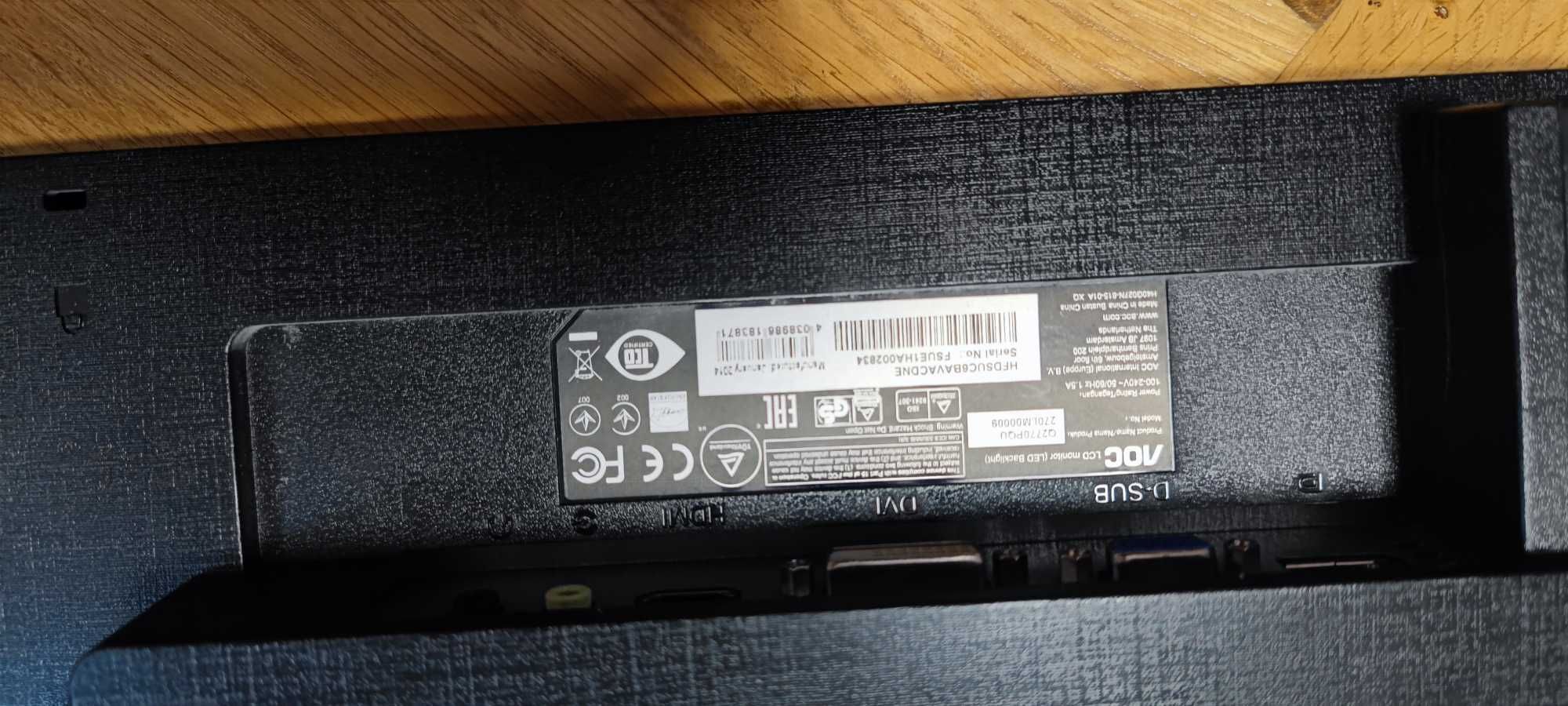 monitor 27" - AOC Q2770PQU czarny