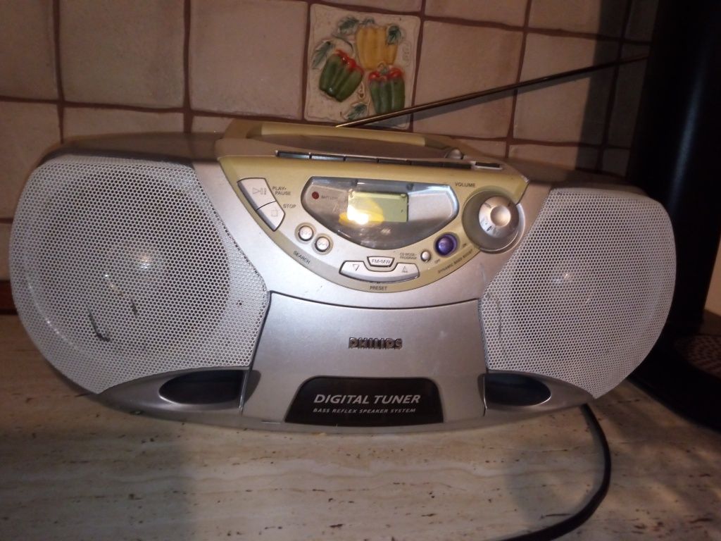 Philips radio radiomagnetofon budowlany