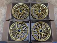 Felgi aluminiowe 5x112 8j 18" et 30 Meisterwerk MW14 złote AUDI
