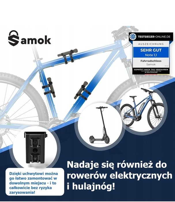 Zabezpieczenie rowerowe Samok XXL