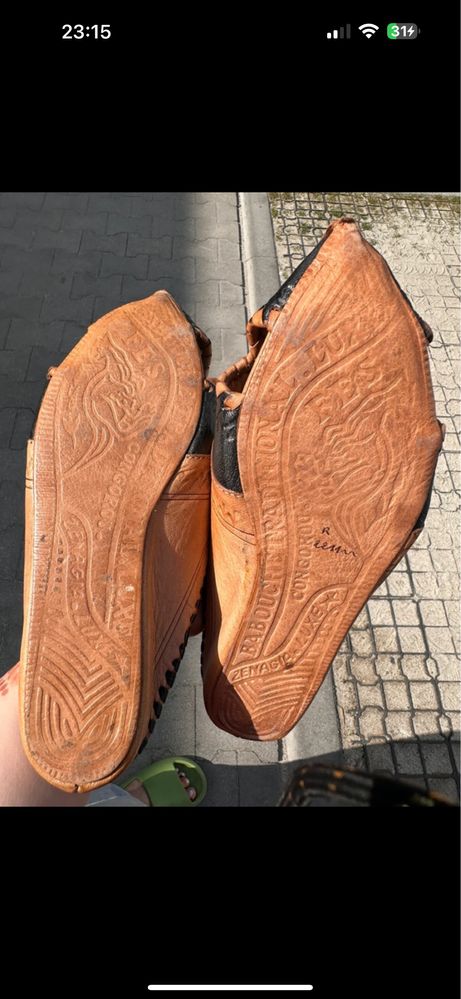 buty marokańskie ze skóry r.40