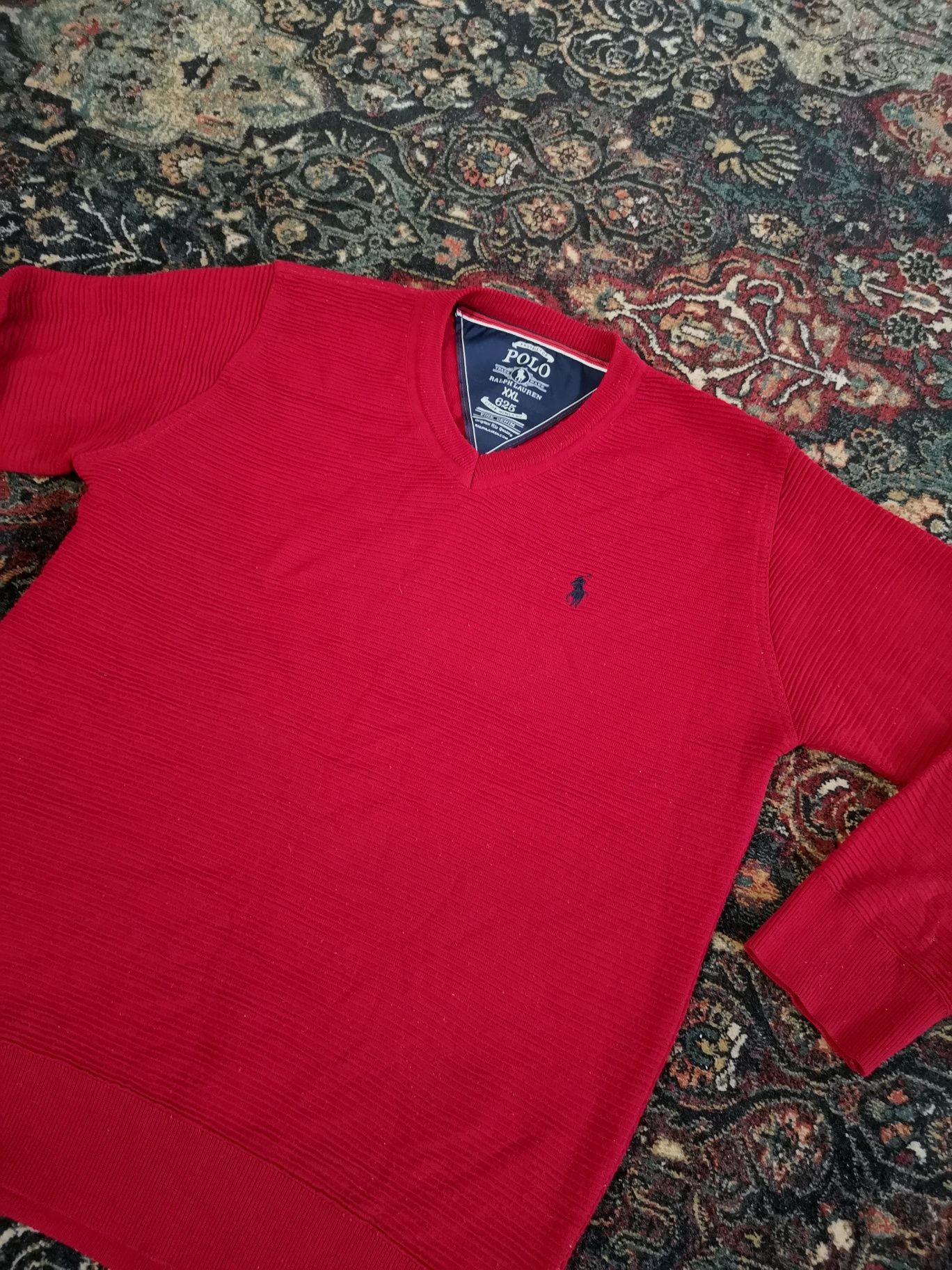 Sweter męski polo Ralph Lauren sesja święta świąteczny XL