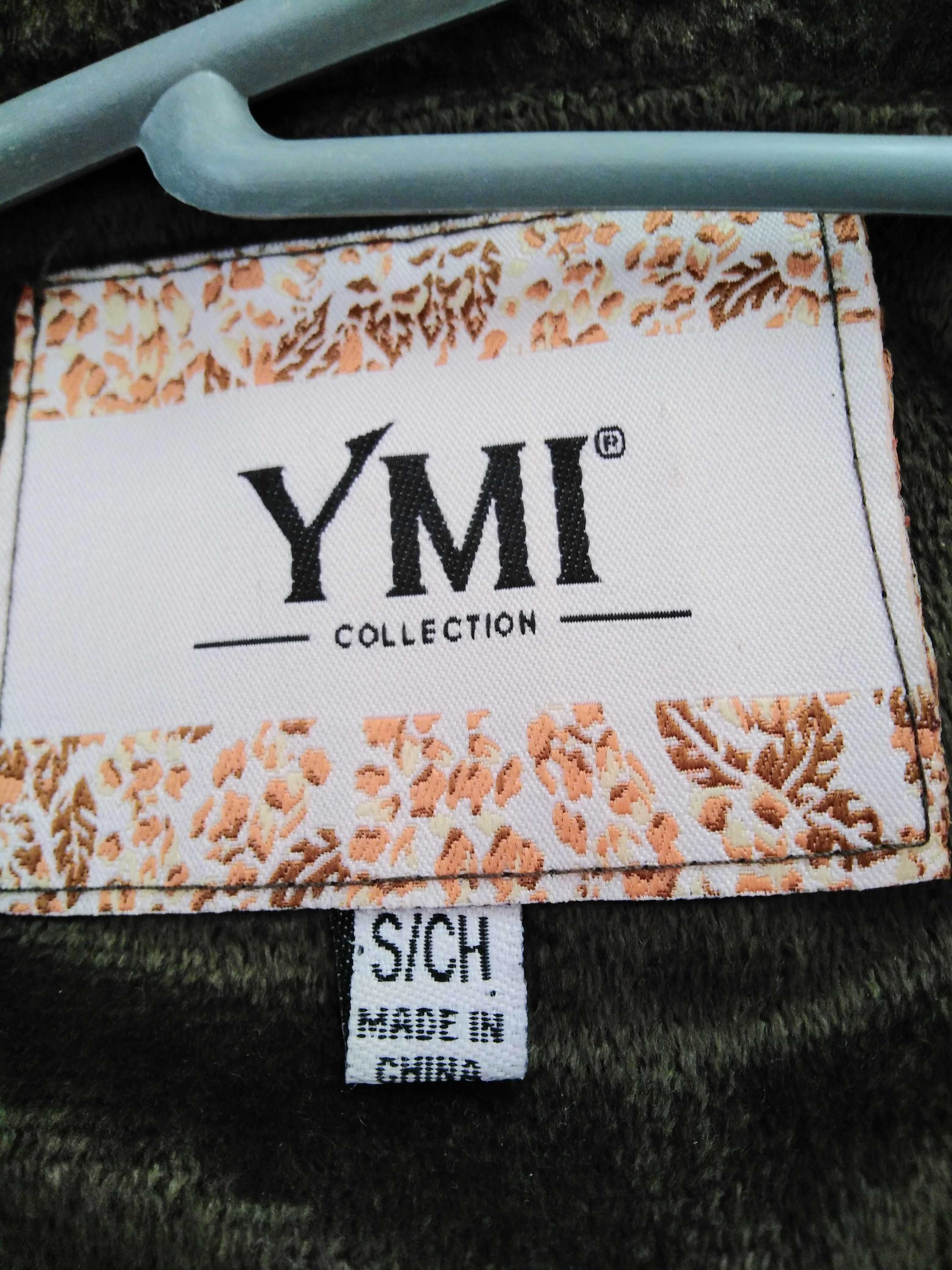 Kurtka, YMI, S/36/8, khaki, kaptur, podszewka futerko