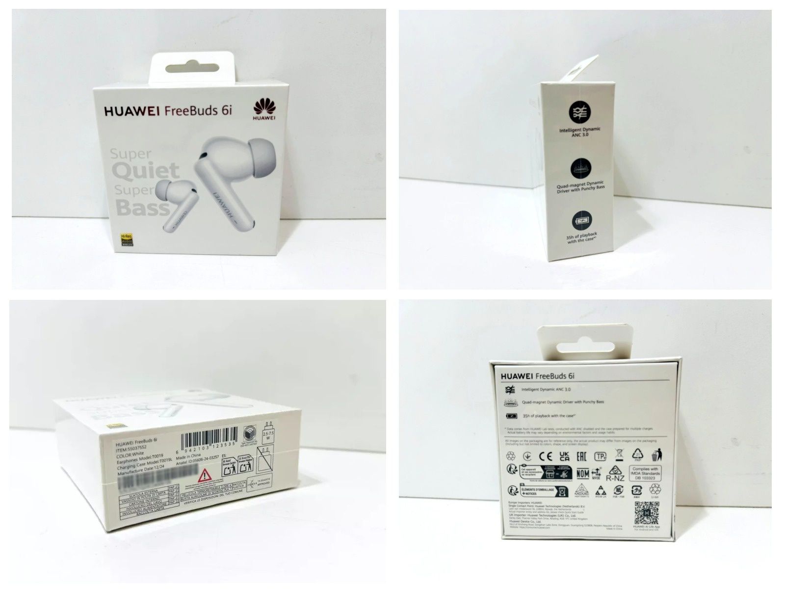 NOWE HUAWEI FreeBuds 6i Białe Słuchawki Bluetooth bezprzewodowe