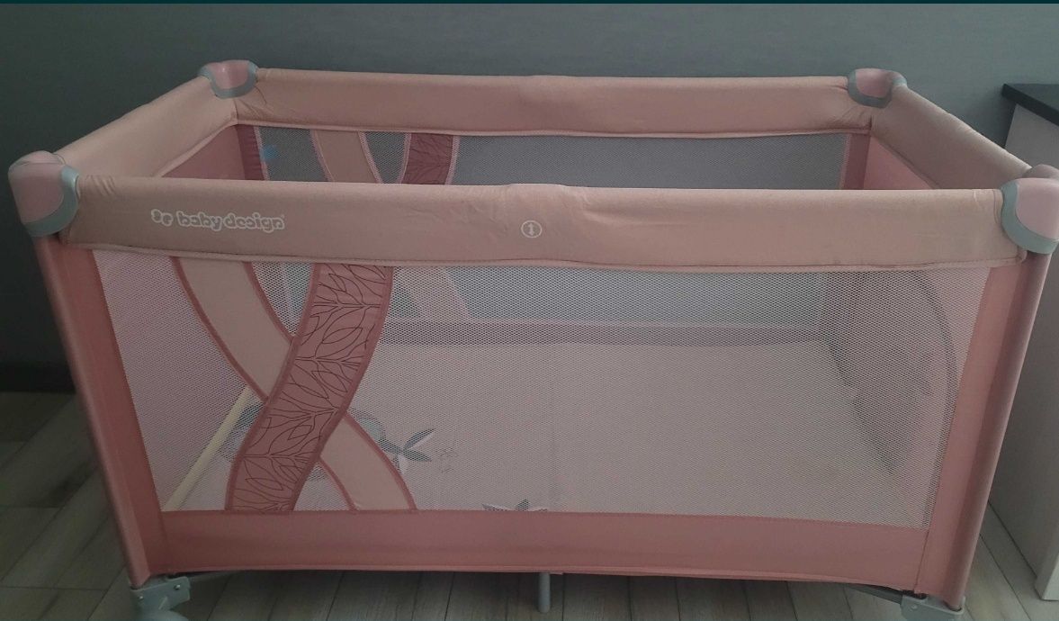 Манеж-ліжечко Baby Design Simple 08 Pink