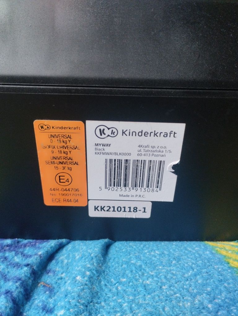 Fotelik 0-36 kg Kinderkraft MyWay