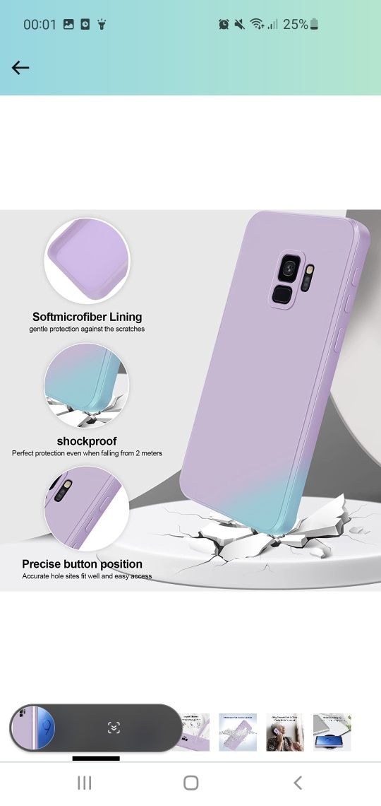 Capa Silicone Samsung Galaxy S9