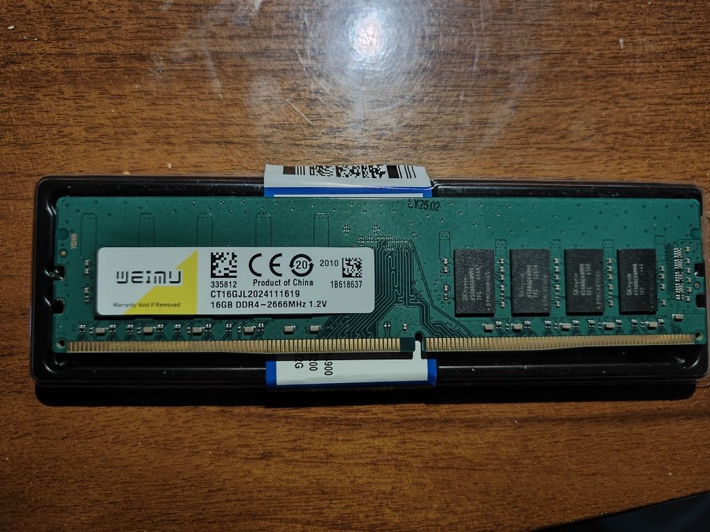 ОЗУ ddr4 16gb 2666mhz нова