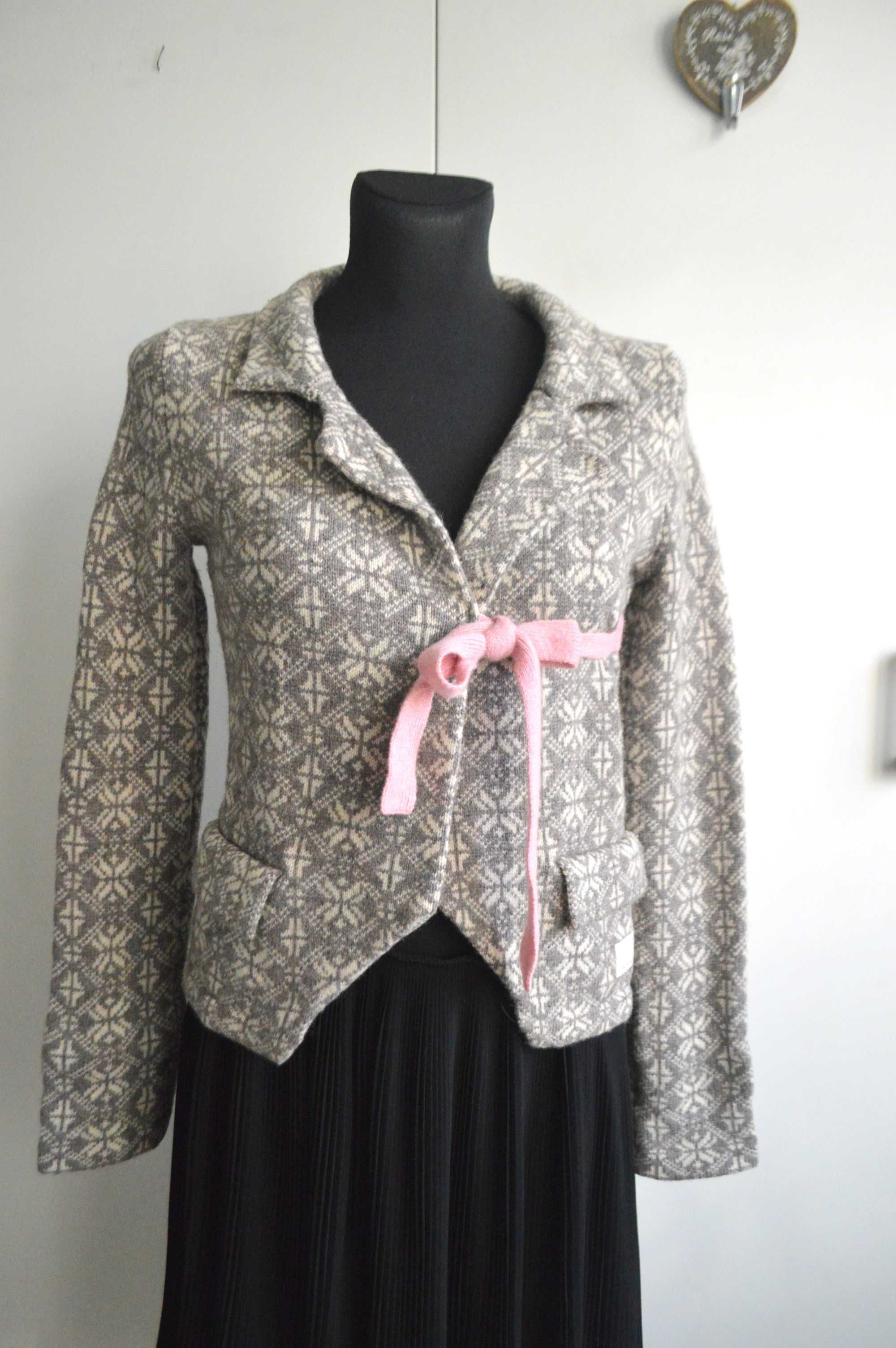 Odd Molly wełniany kardigan marynarka sweter XS/S premium luksusowy
