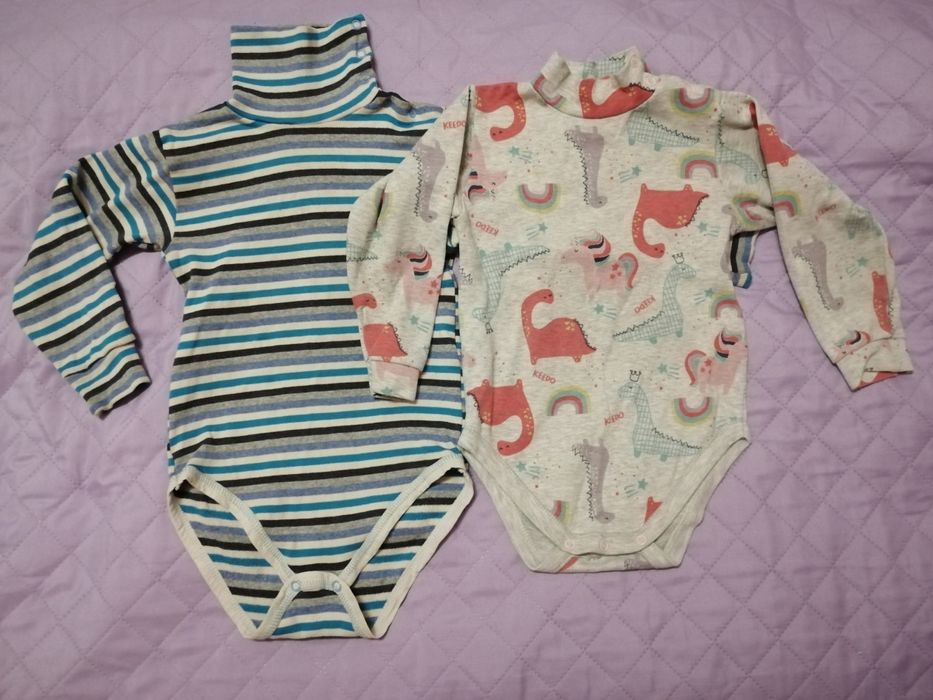 Два утеплених боді, на флісі, 98р.,дівч/хлопч