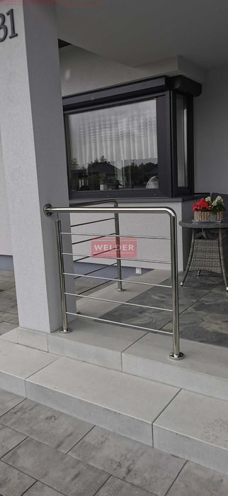 Balustrady Harfa Szklana Nierdzewna Schodowa balkonowe Barierka