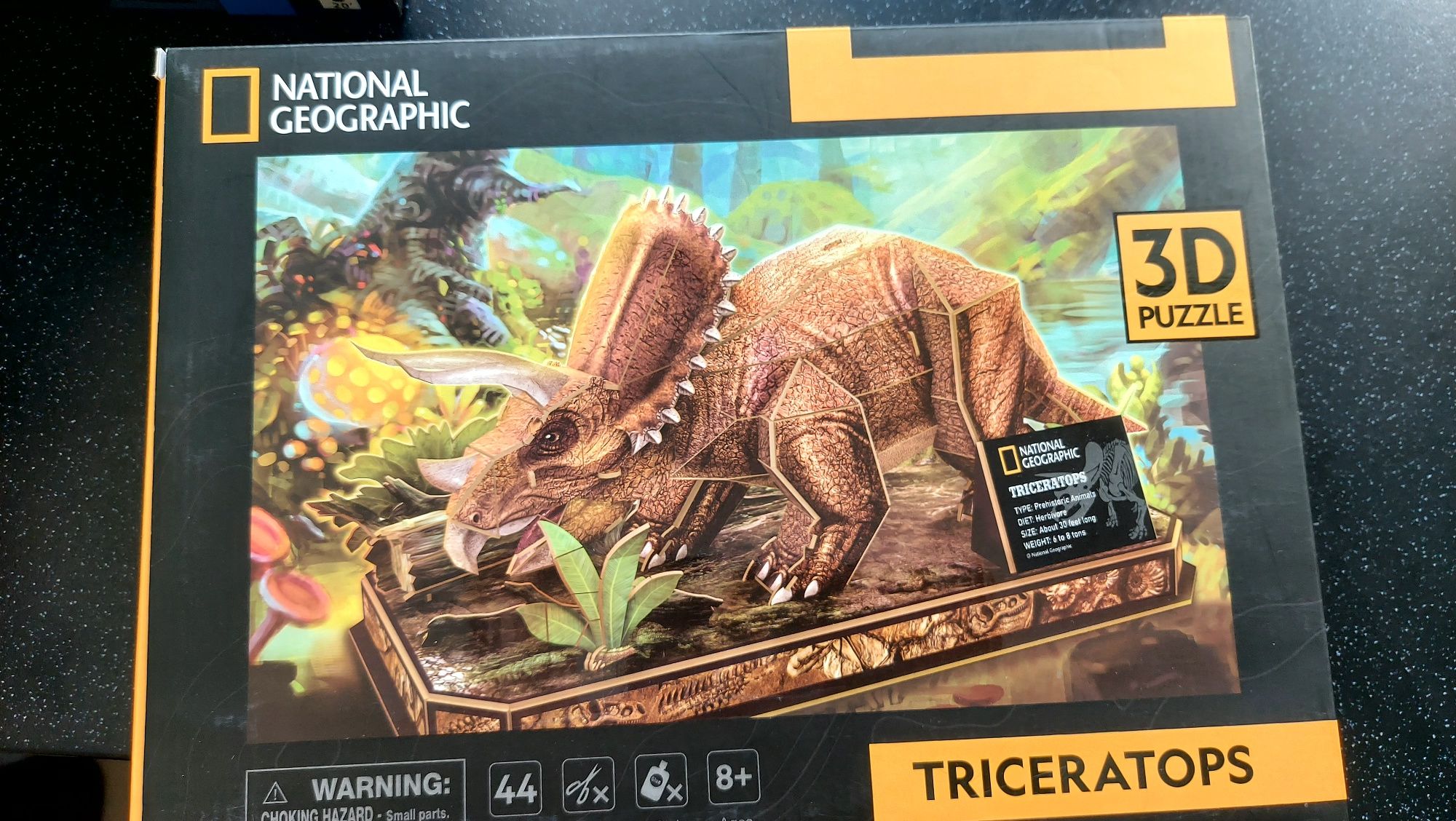 Puzzle 3D triceratops