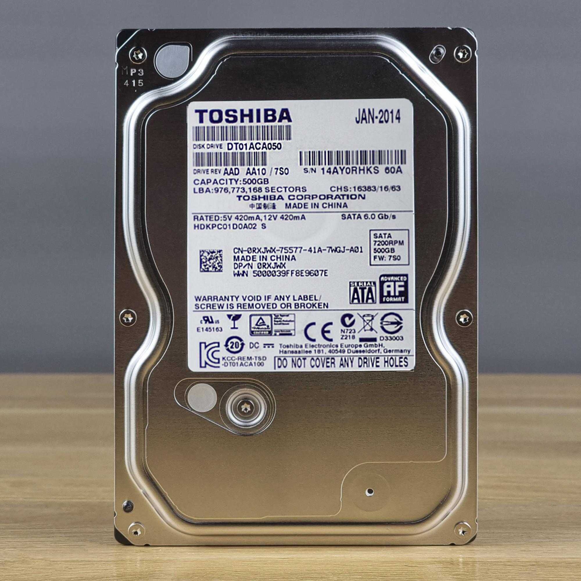 Жорсткий диск Toshiba 500GB 160GB