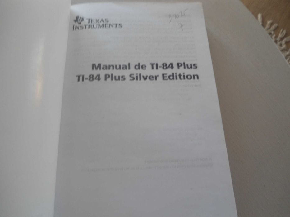 Manual da T1 84 plus e T1 84 Plus Silver edition (Texas Instruments)