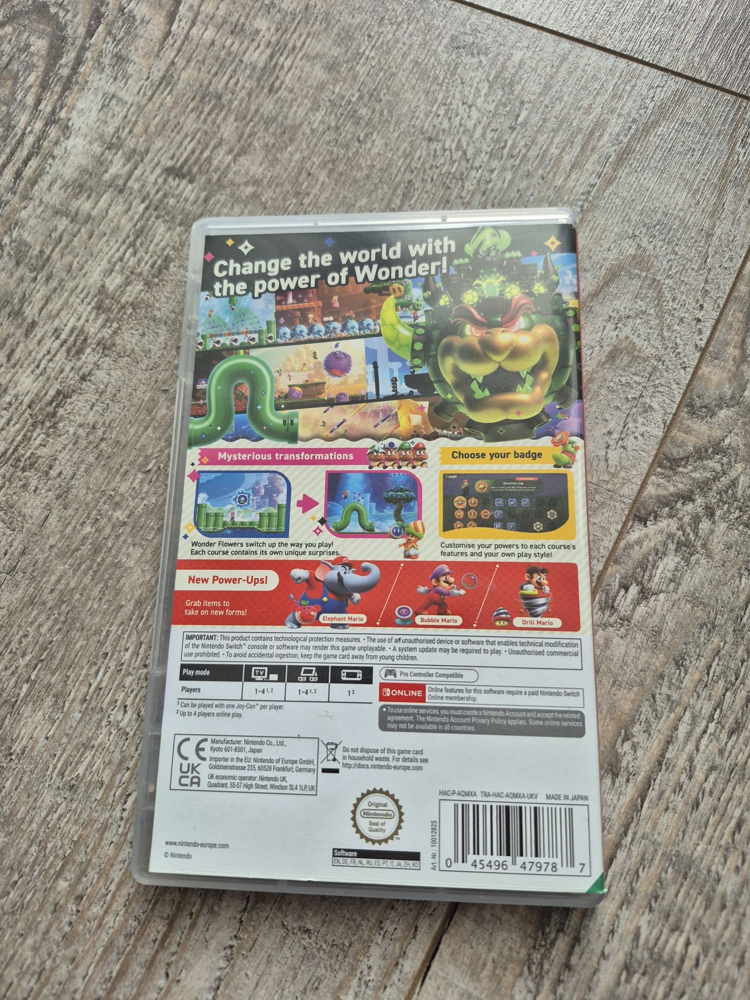 Super Mario Bros Wonder Nintendo Switch stan bdb