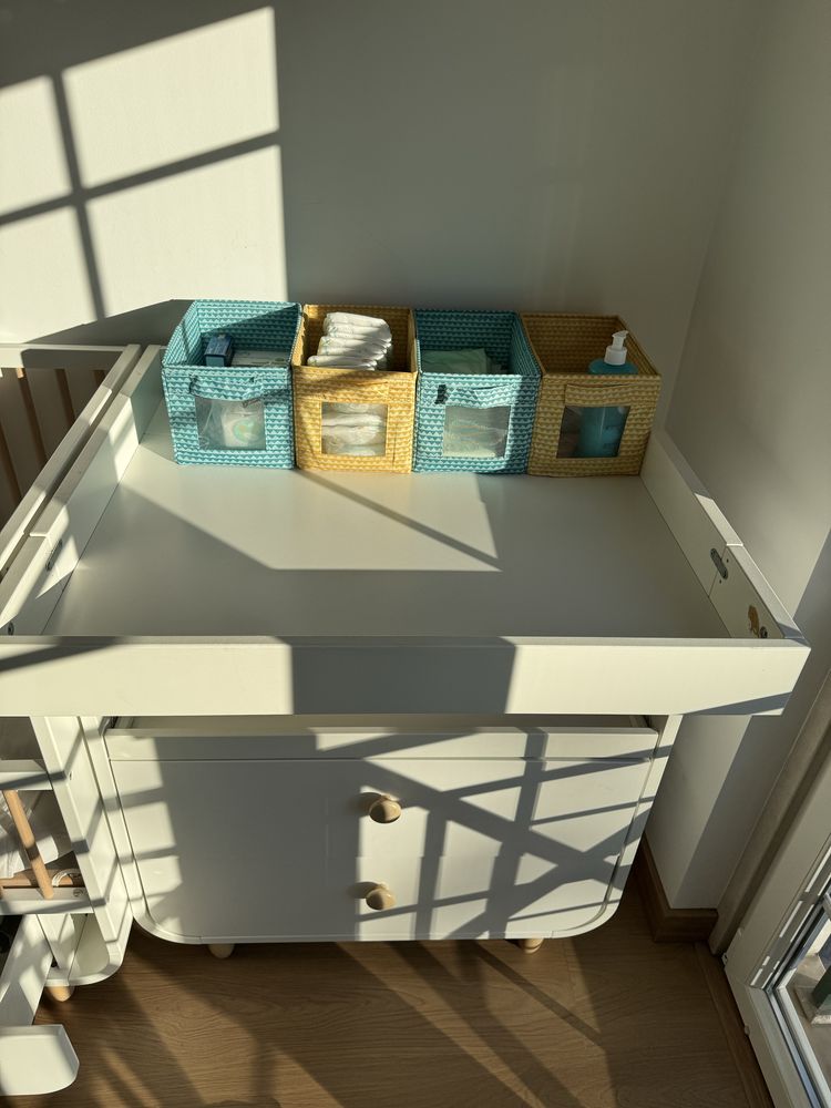 Cama berço bebé + trocador IKEA