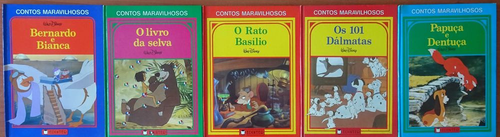 Contos Maravilhosos (Walt Disney) - 1º Edições 1987 / 1988 - 4 Livros