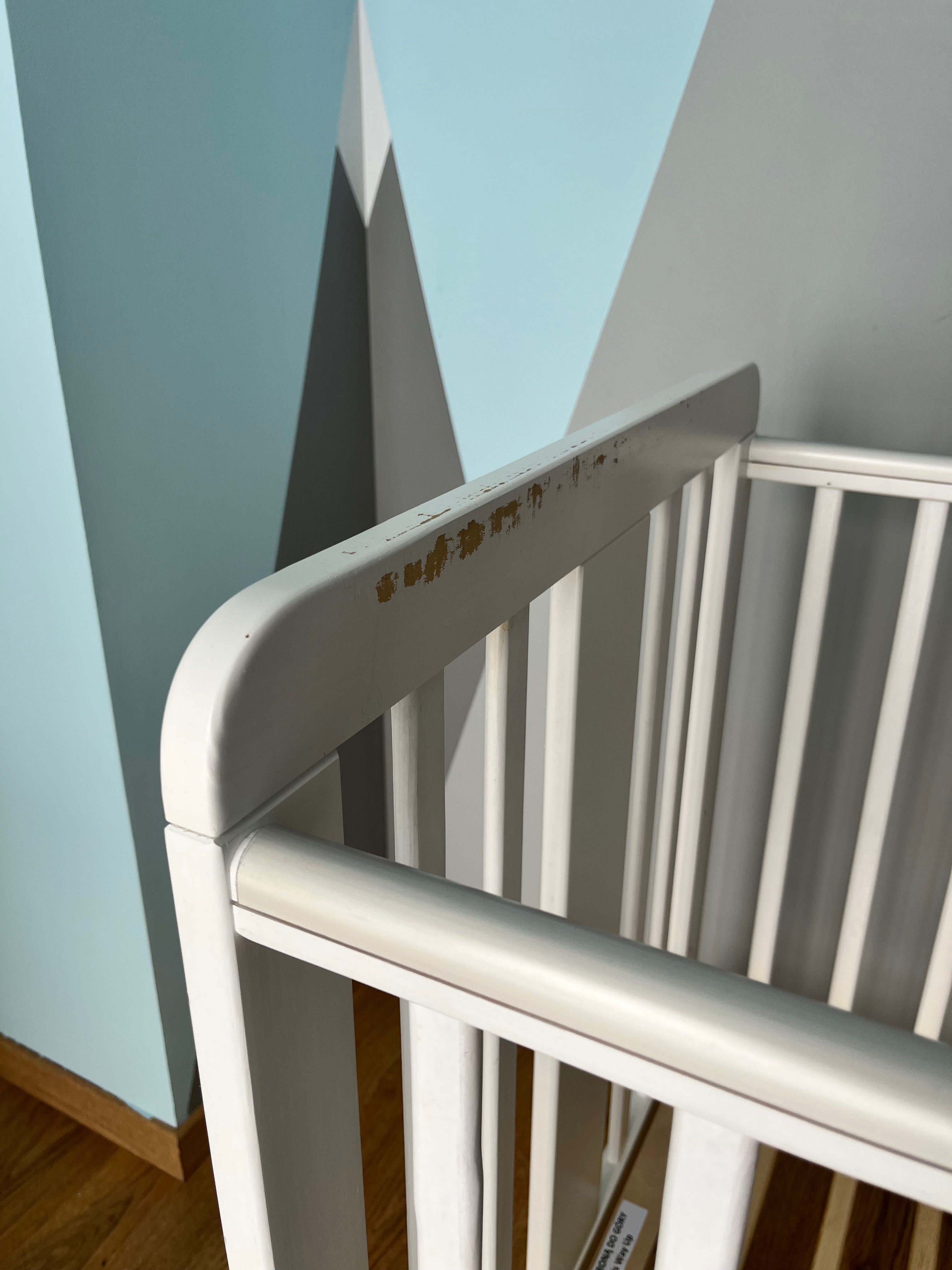 Woodies łóżeczko niemowlęce 120x60+ materac Hevea Baby Max