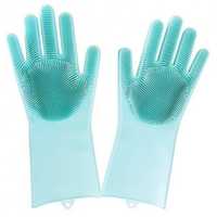 Силіконові рукавички для прибирання чистки миття посуду для будинку