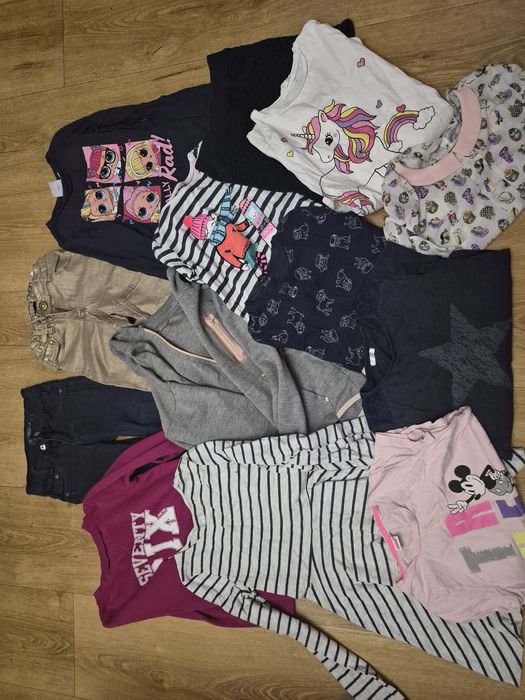 Giga paka ubrań dla dziewczynki w rozm 140 ponad 60 sztuk