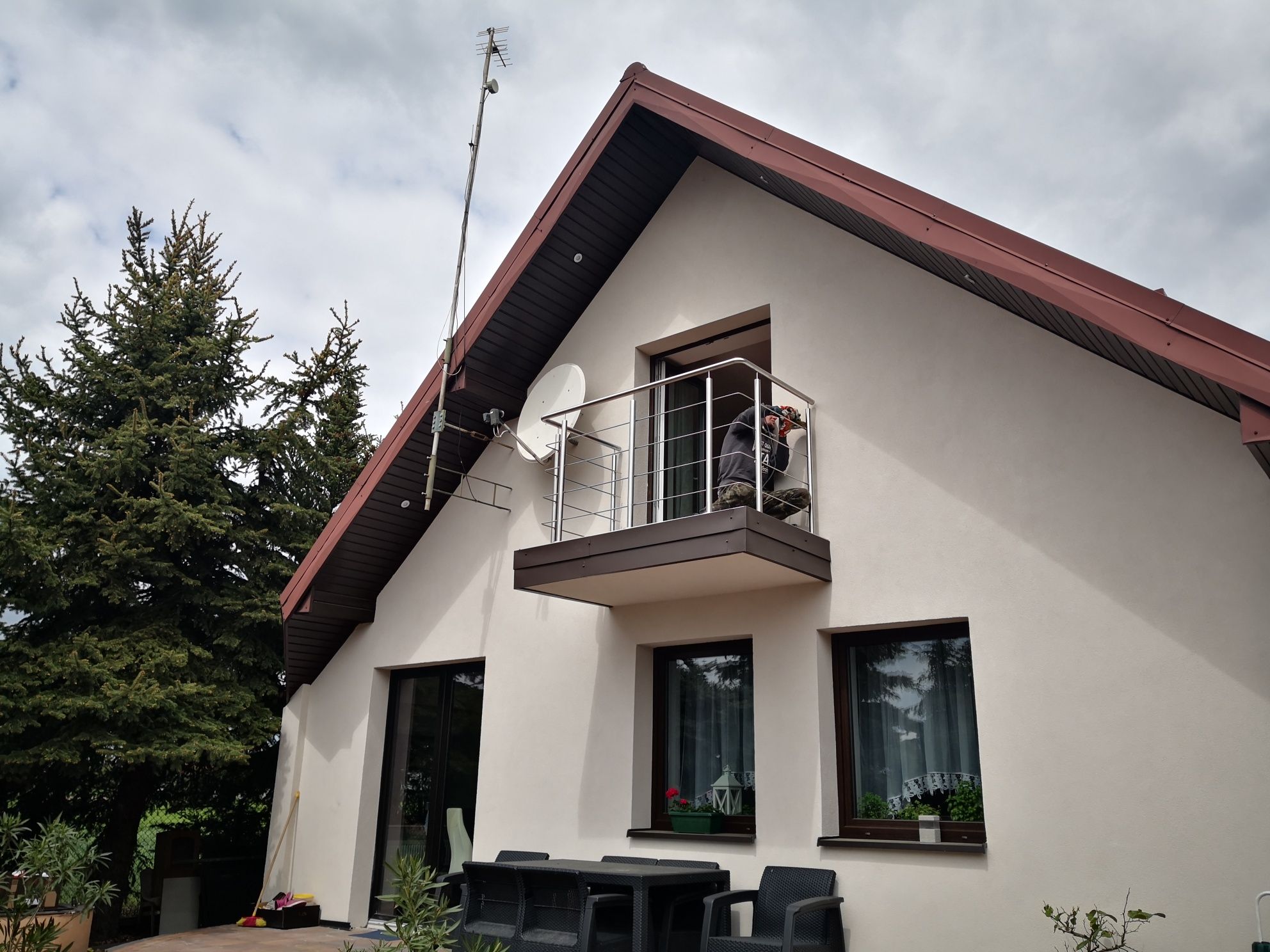 Balustrada barierka nierdzewna balkon francuski zabezpieczenie inox