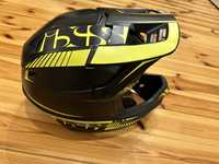 Kask fullface IXS Xact XS 49-52cm black-lime