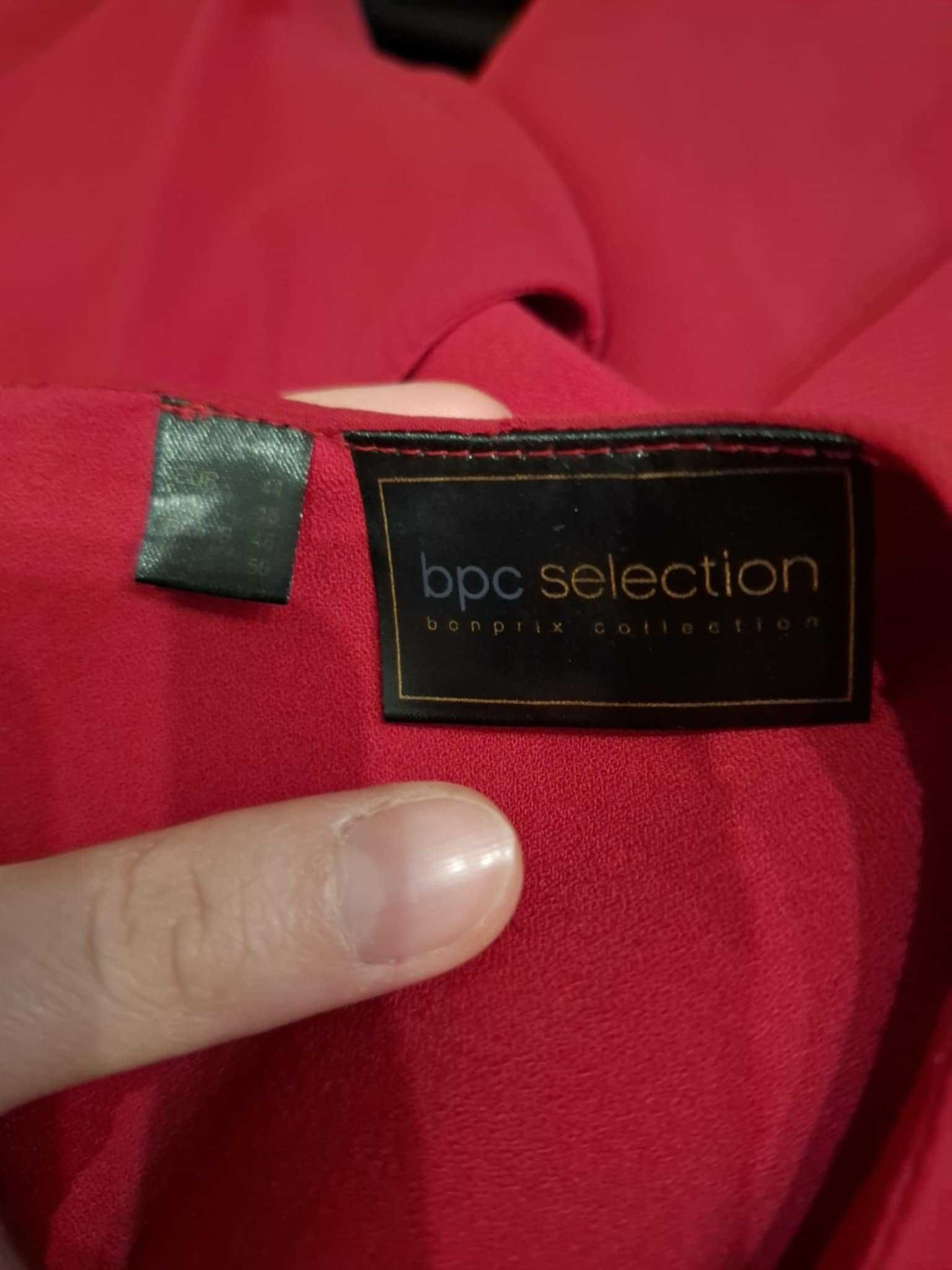 44 XXL BPC selection elegancka czerwona sukienka wieczorowa koktajlowa