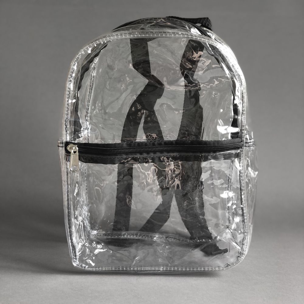 Прозрачный мини-рюкзак, сверхпрочный морозостойкий из ПВХ