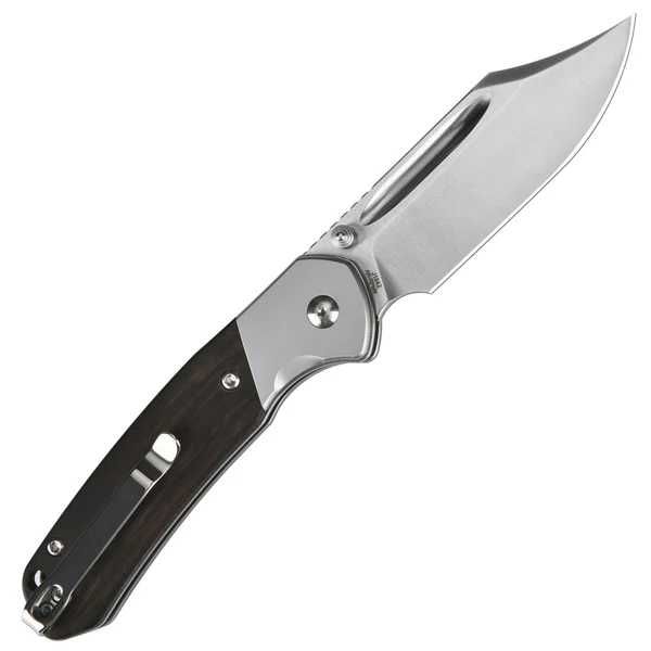 Колекція Складаний ніж CJRB Bowie Pyrite рукоятк эбеновое чорне дерево