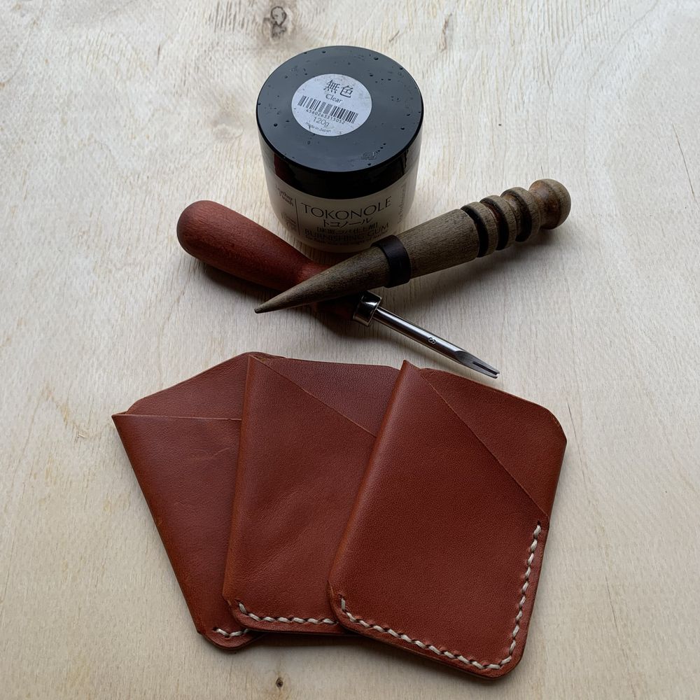 Card holder/ Etui na karty skórzane wykonane ręcznie