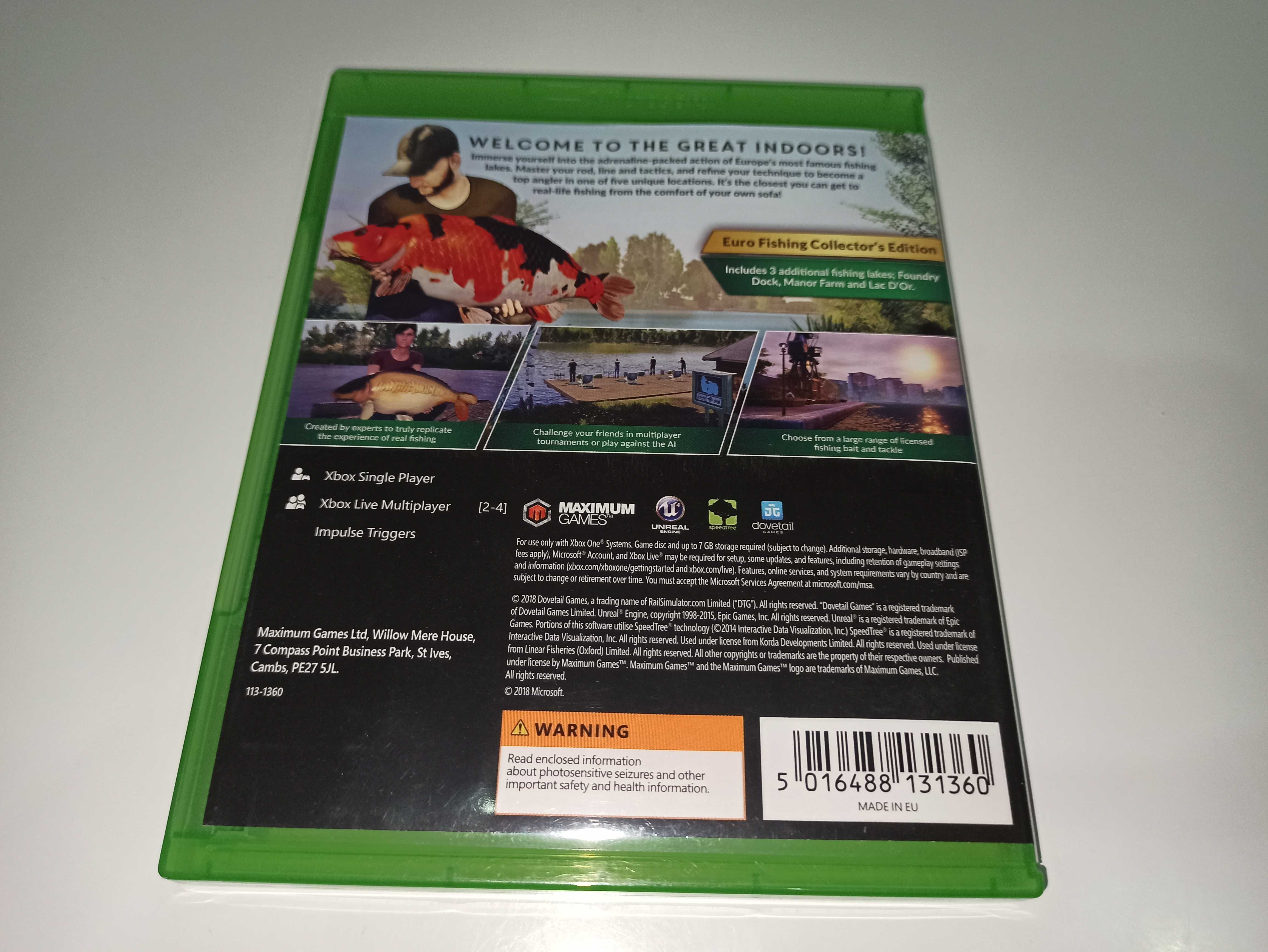 xbox one WĘDKARSTWO ŁOWIENIE RYB Euro FISHING edycja kolekcjonerska pl