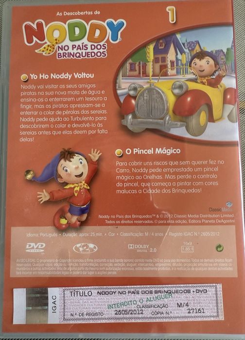 Vende se colecao de DVD’S Noddy