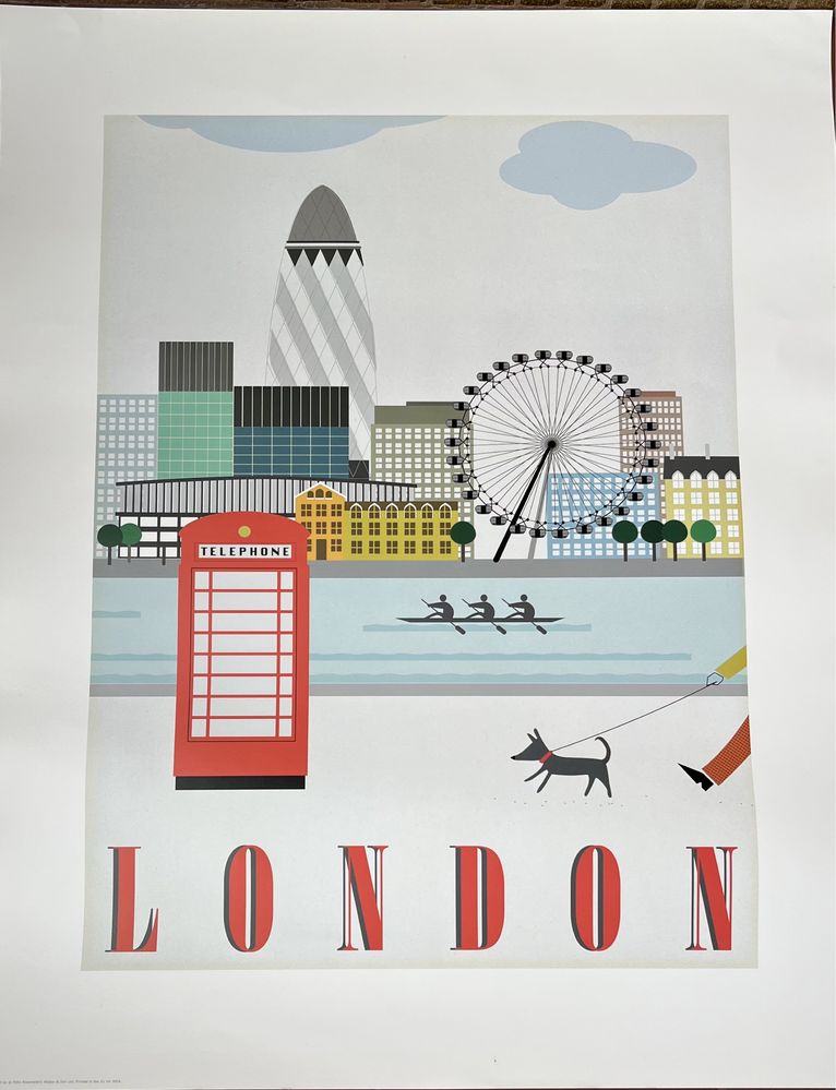 3 posters London, New York e Paris