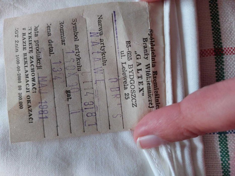 Obrus na lawe kaszubski