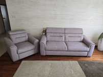 Nowiutki wypoczynek: Sofa z fotelem relax - Montreal
