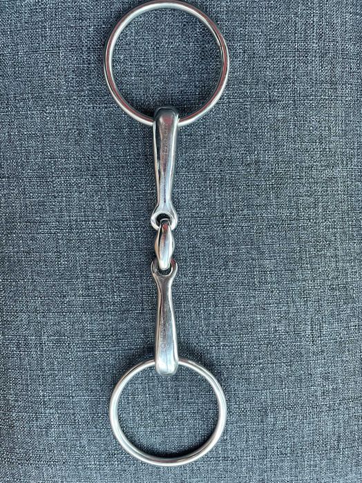 Wędzidło podwójnie łamane 14,5 cm, stal nierdzewna, Equinate