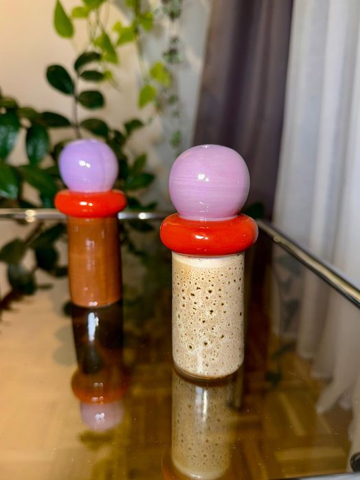 Designerski zestaw Ceramiczny do kuchni solniczka pieprzniczka pop art