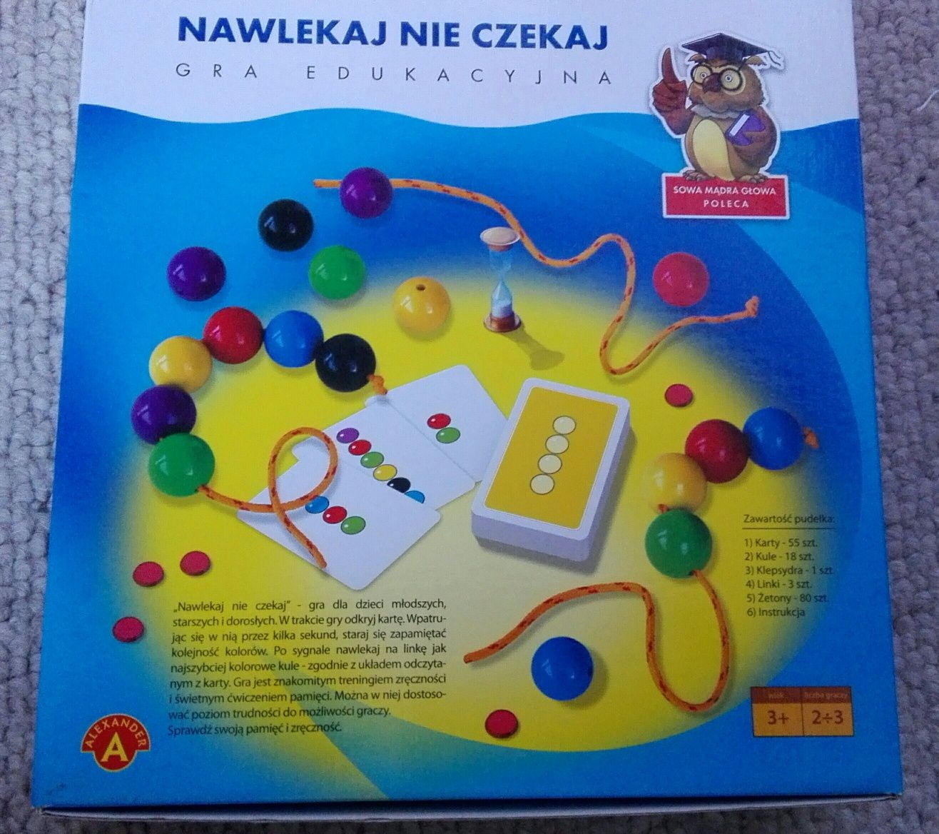 gra nawlekaj nie czekaj dla dzieci