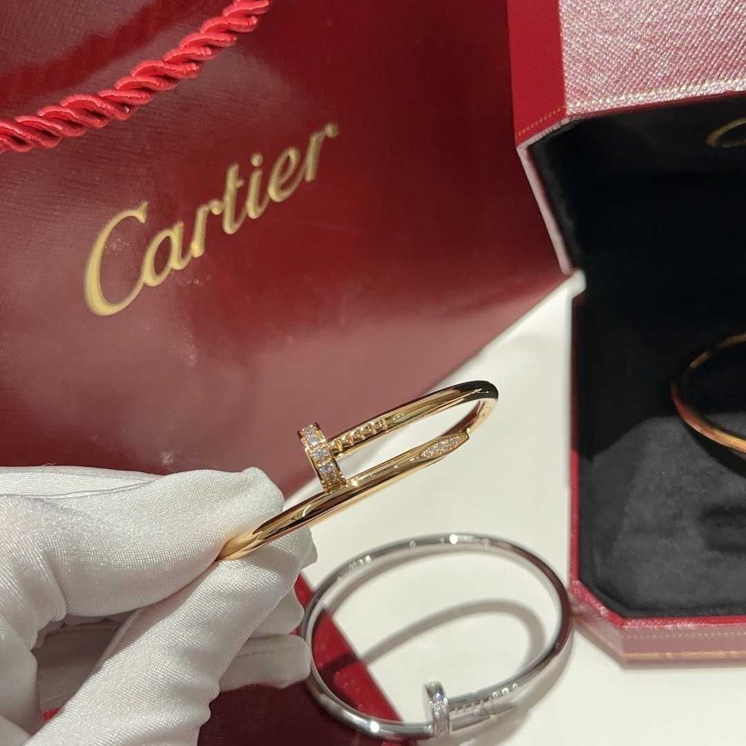 Браслет широкий/узкий — Cartier Juste un Clou (Гвоздь) Diamond/s