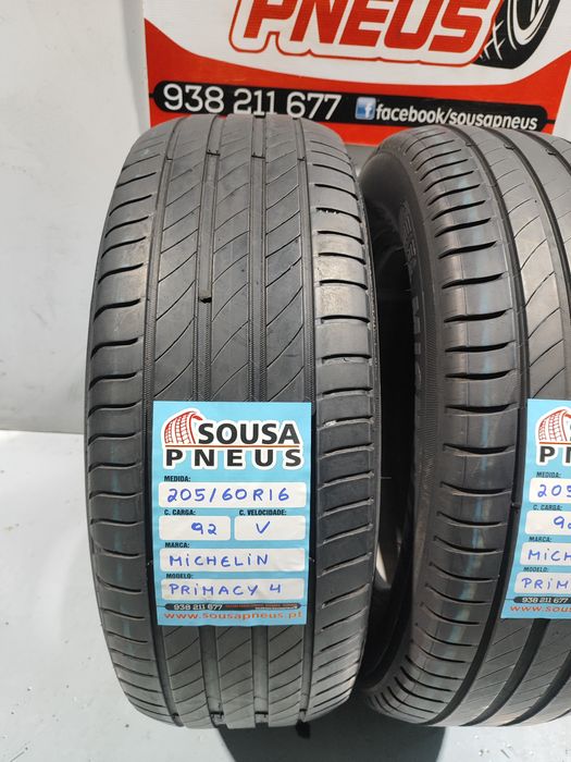 2 pneus semi novos 205-60R16 Michelin - Oferta dos poetes