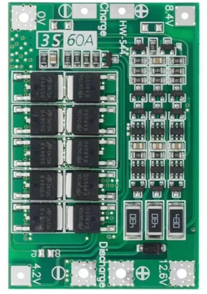 Контроллер BMS 3S 60A с балансировкой